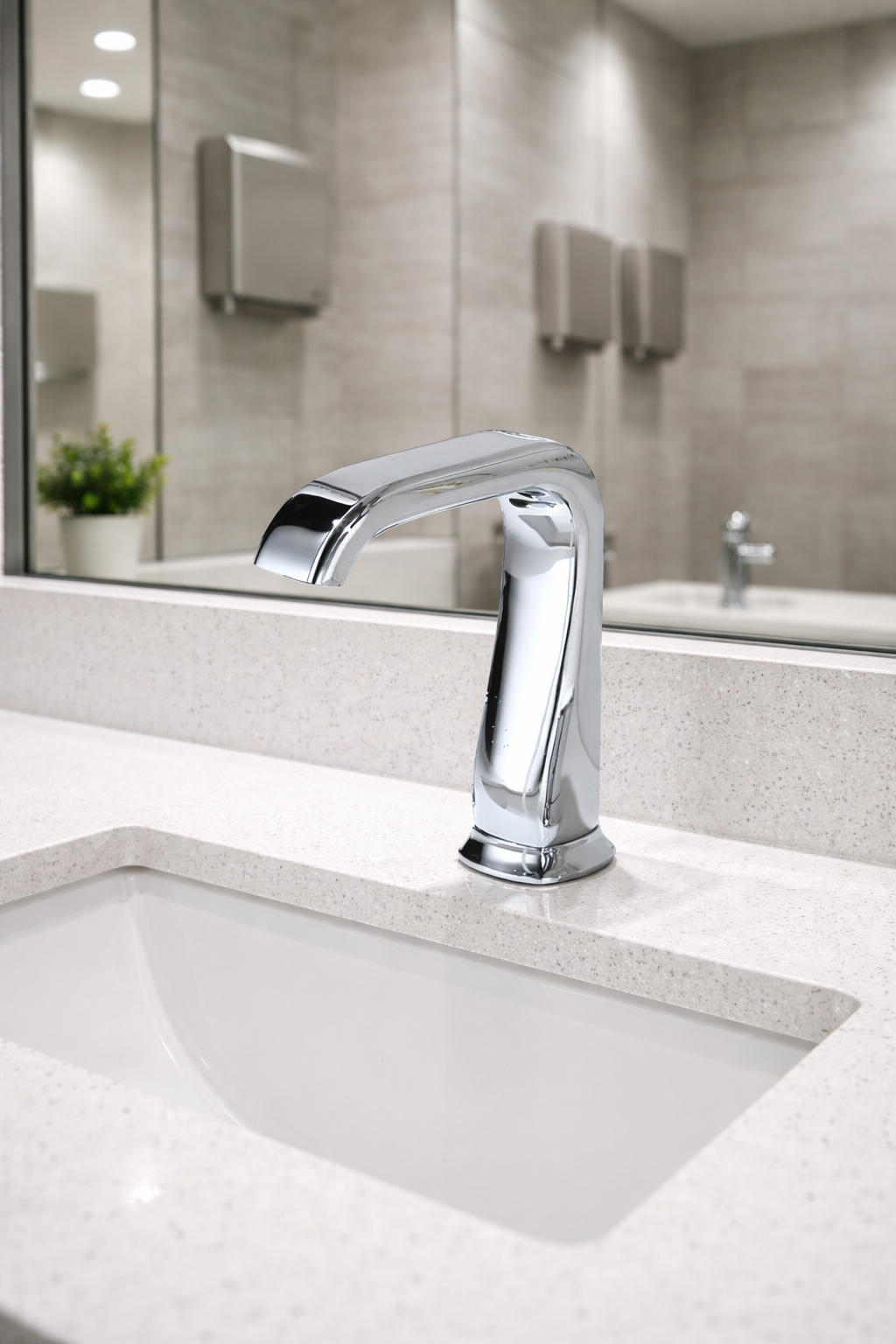 Fontana Carpi Commercial Chrome Touchless Faucet